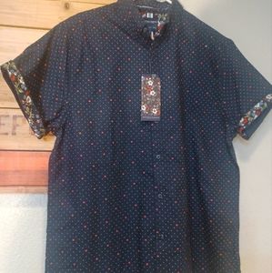 Short sleeve collar shrit